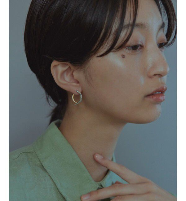 Jouete「サークルピアス アーチ コンビカラー」|ピアス|