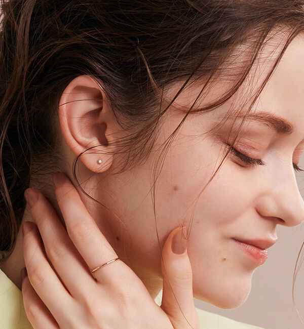 NOJESS「K18ダイヤモンドピアス」|ピアス|