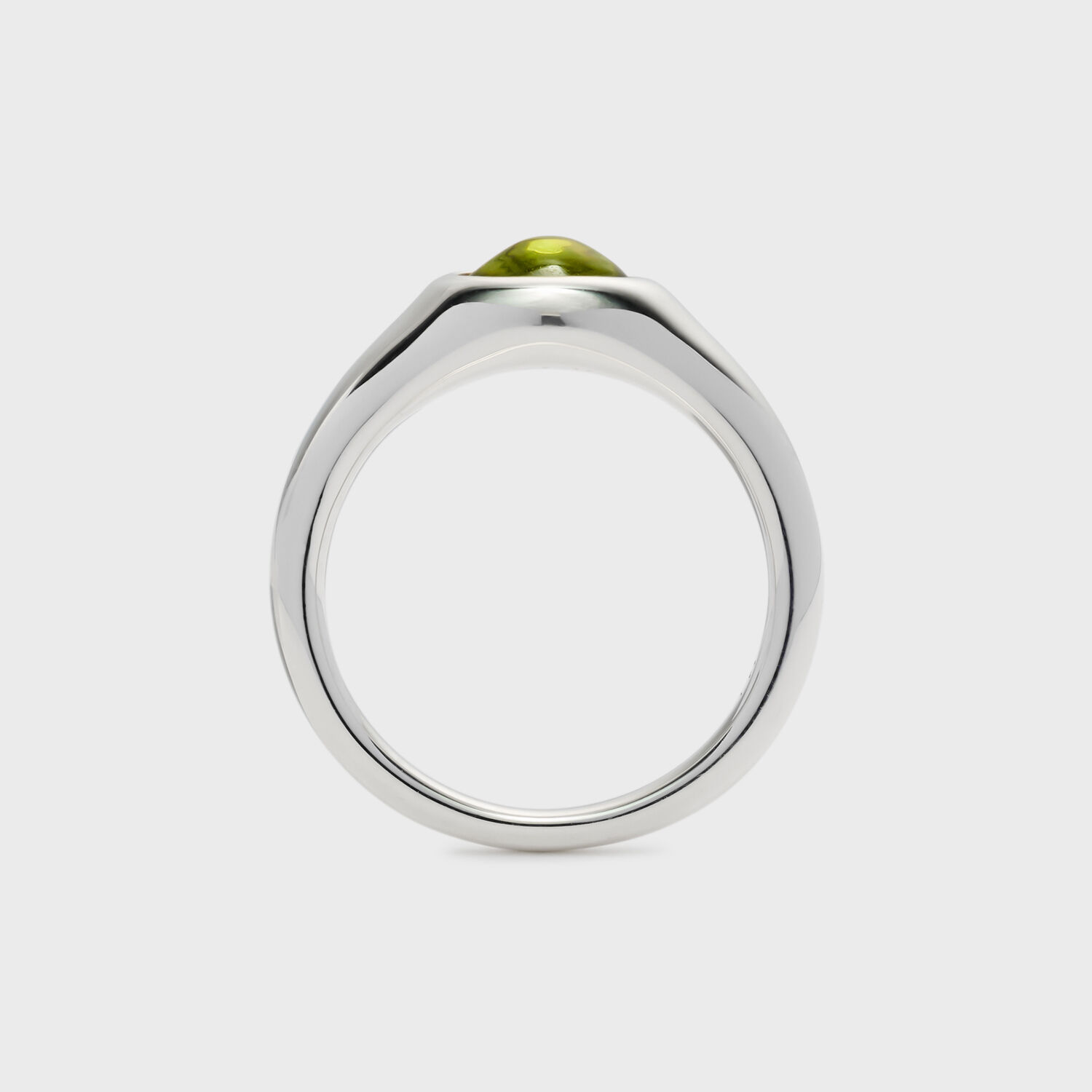 NOJESS「シルバーペリドットピンキーリング」|リング|