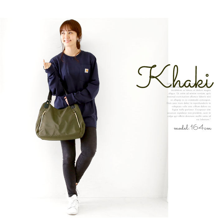 BACKYARD FAMILY「トートバッグ レディース 軽い 通販 ナイロン おしゃれ かわいい ファスナー 縦型 通勤 通学」|トートバッグ|