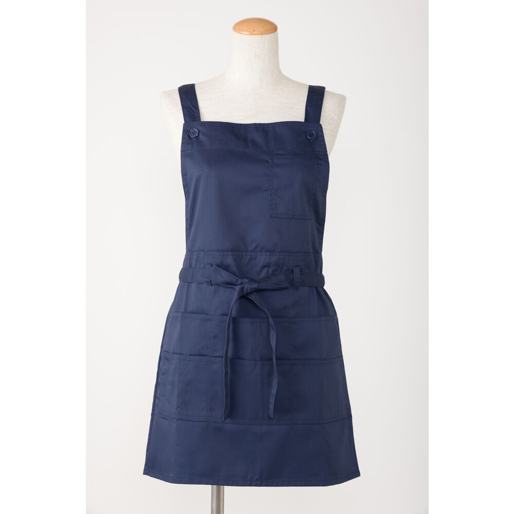 BACKYARD FAMILY「エプロン おしゃれ 通販 エプロン ナチュラル レディース ポケット たくさん h型 ワンピース」|食器・キッチングッズ|ブルー1