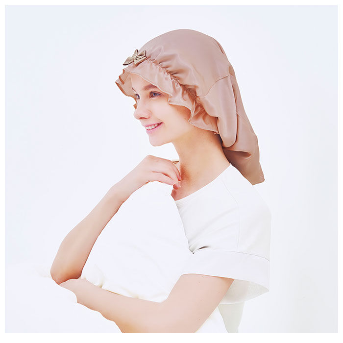 BACKYARD FAMILY「ナイトキャップ シルク100% ロングヘア 通販 ヘアキャップ ナイト ヘア キャップ シルク」|ヘアスタイリング|