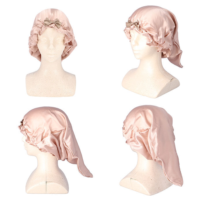 BACKYARD FAMILY「ナイトキャップ シルク100% ロングヘア 通販 ヘアキャップ ナイト ヘア キャップ シルク」|ヘアスタイリング|