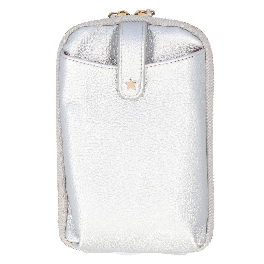 BACKYARD FAMILY「スマホショルダーバッグ かわいい 通販 スマホ ショルダー ミニショルダーバッグ ショルダーバック」|ショルダー・メッセンジャー|シルバー1