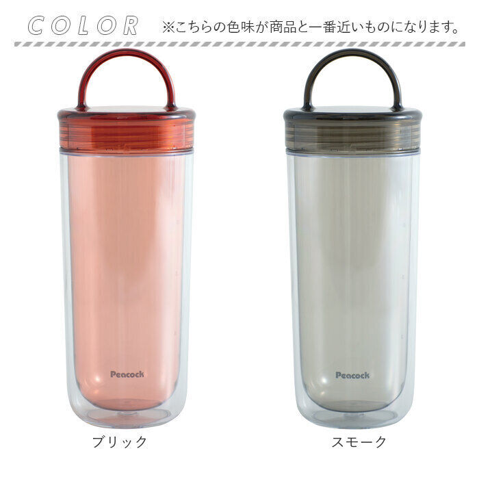 BACKYARD FAMILY「ピーコック Peacock 水筒 PPA-50 通販 クリアボトル スクリュータイプ 480ml」|食器・キッチングッズ|