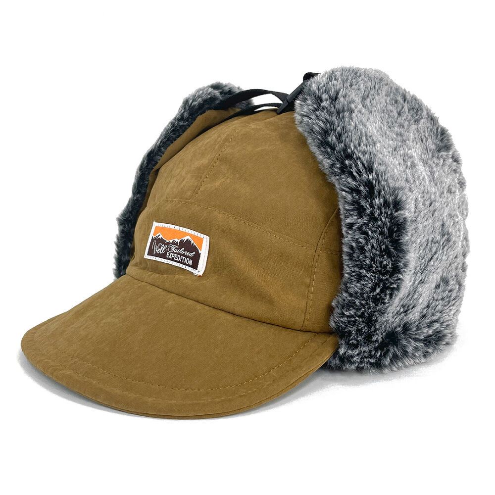 BACKYARD FAMILY「イヤー フラップ キャップ 通販 Well-Tailored ウェルテイラード フライトキャップ」|キャップ・キャスケット|ブラウン1