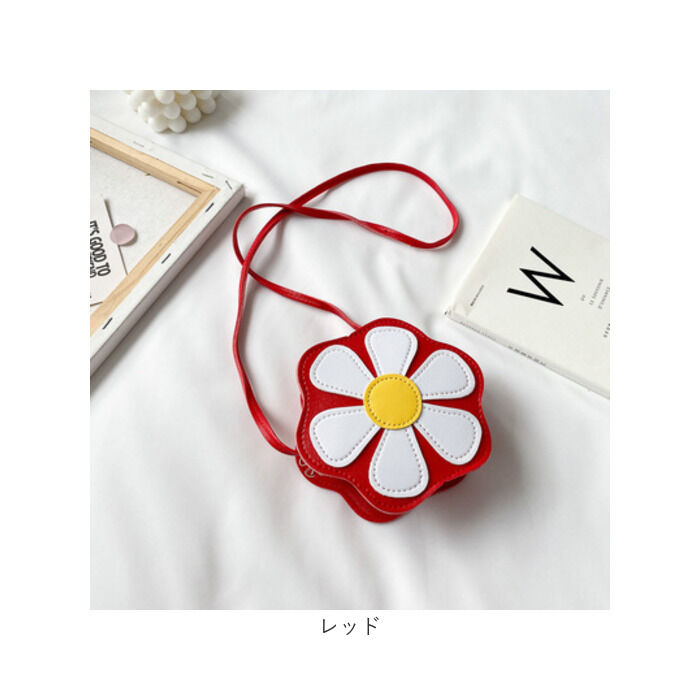 BACKYARD FAMILY「キッズ ポシェット 女の子 好評 シュルダーバッグ 斜め掛け フラワーショルダー フラワー 花」|ショルダー・メッセンジャー|