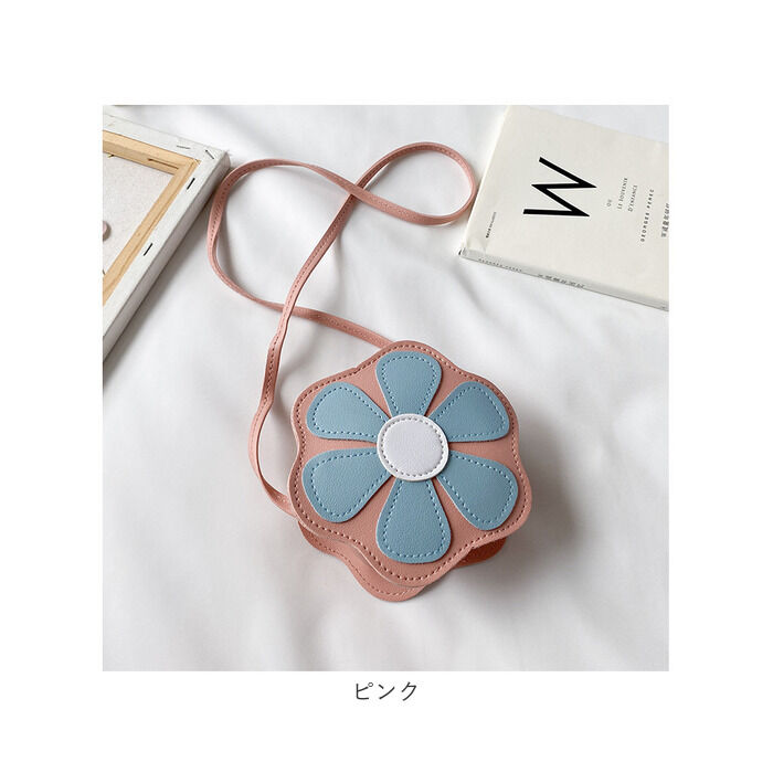 BACKYARD FAMILY「キッズ ポシェット 女の子 好評 シュルダーバッグ 斜め掛け フラワーショルダー フラワー 花」|ショルダー・メッセンジャー|