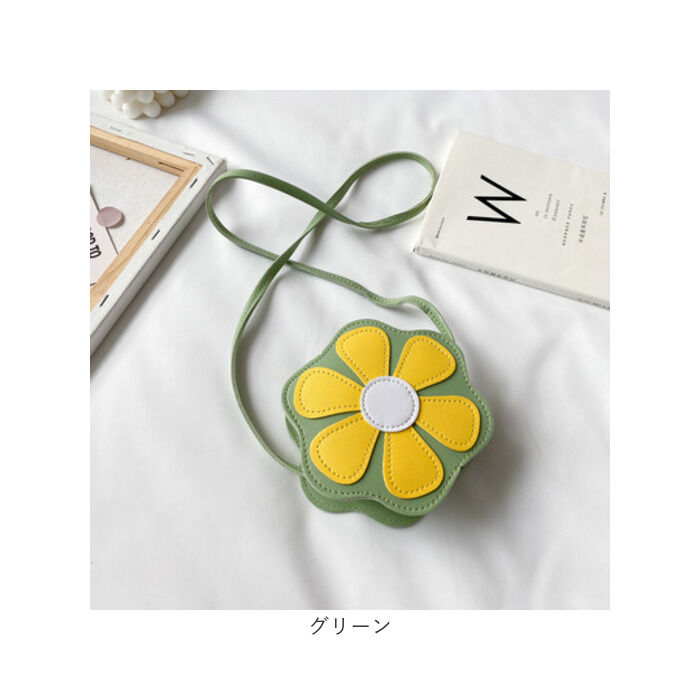 BACKYARD FAMILY「キッズ ポシェット 女の子 好評 シュルダーバッグ 斜め掛け フラワーショルダー フラワー 花」|ショルダー・メッセンジャー|