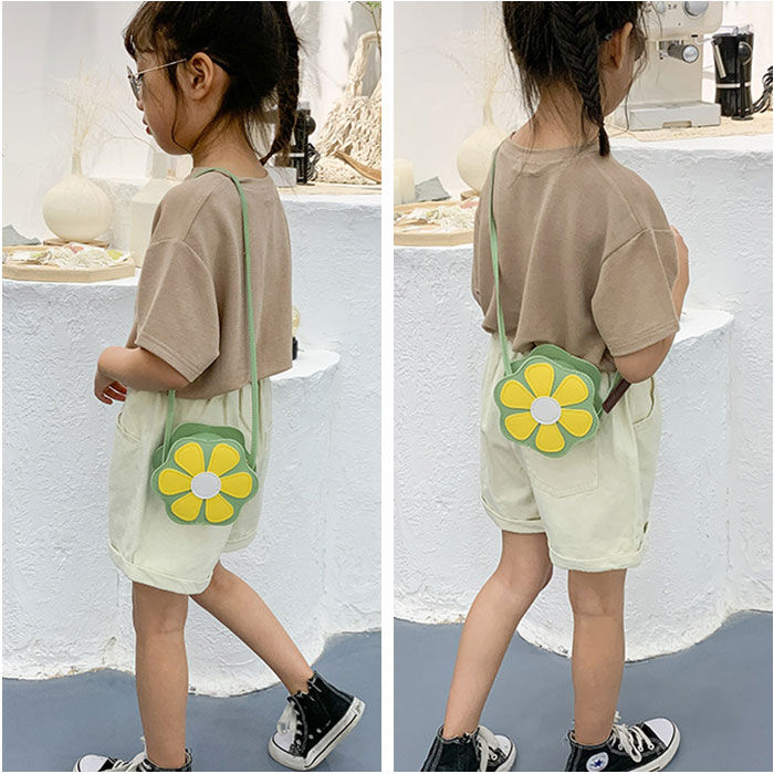 BACKYARD FAMILY「キッズ ポシェット 女の子 好評 シュルダーバッグ 斜め掛け フラワーショルダー フラワー 花」|ショルダー・メッセンジャー|