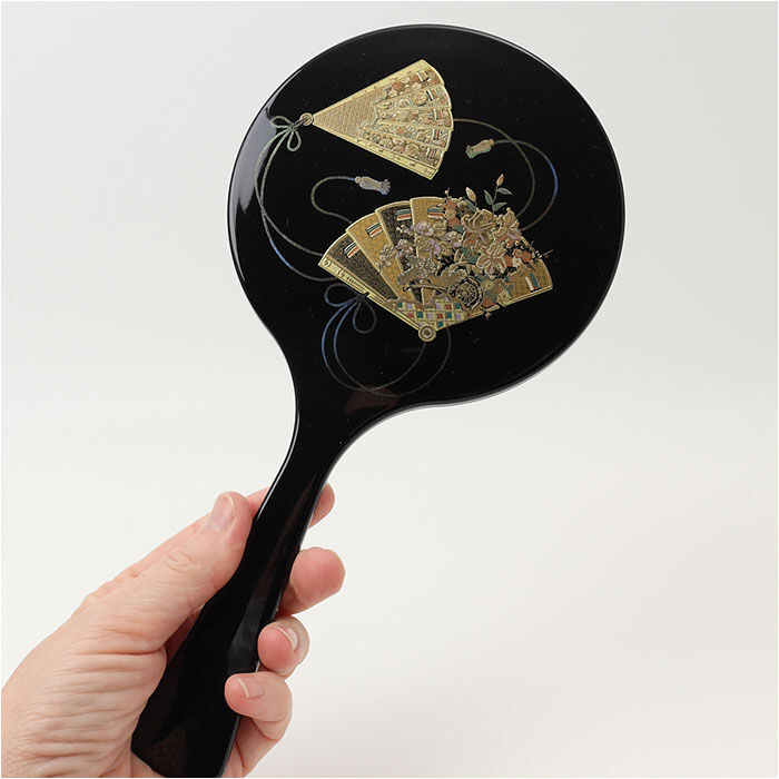 BACKYARD FAMILY「手鏡 和風 山中塗 通販 日本製 国産 雅手鏡 ハンドミラー 雅 鏡 ミラー ミタニ 山中漆器」|その他|