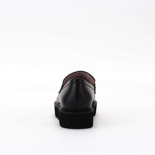 銀座かねまつ「AF250093STEBLK 【本革】ボリュームソールビットローファー」|ローファー|