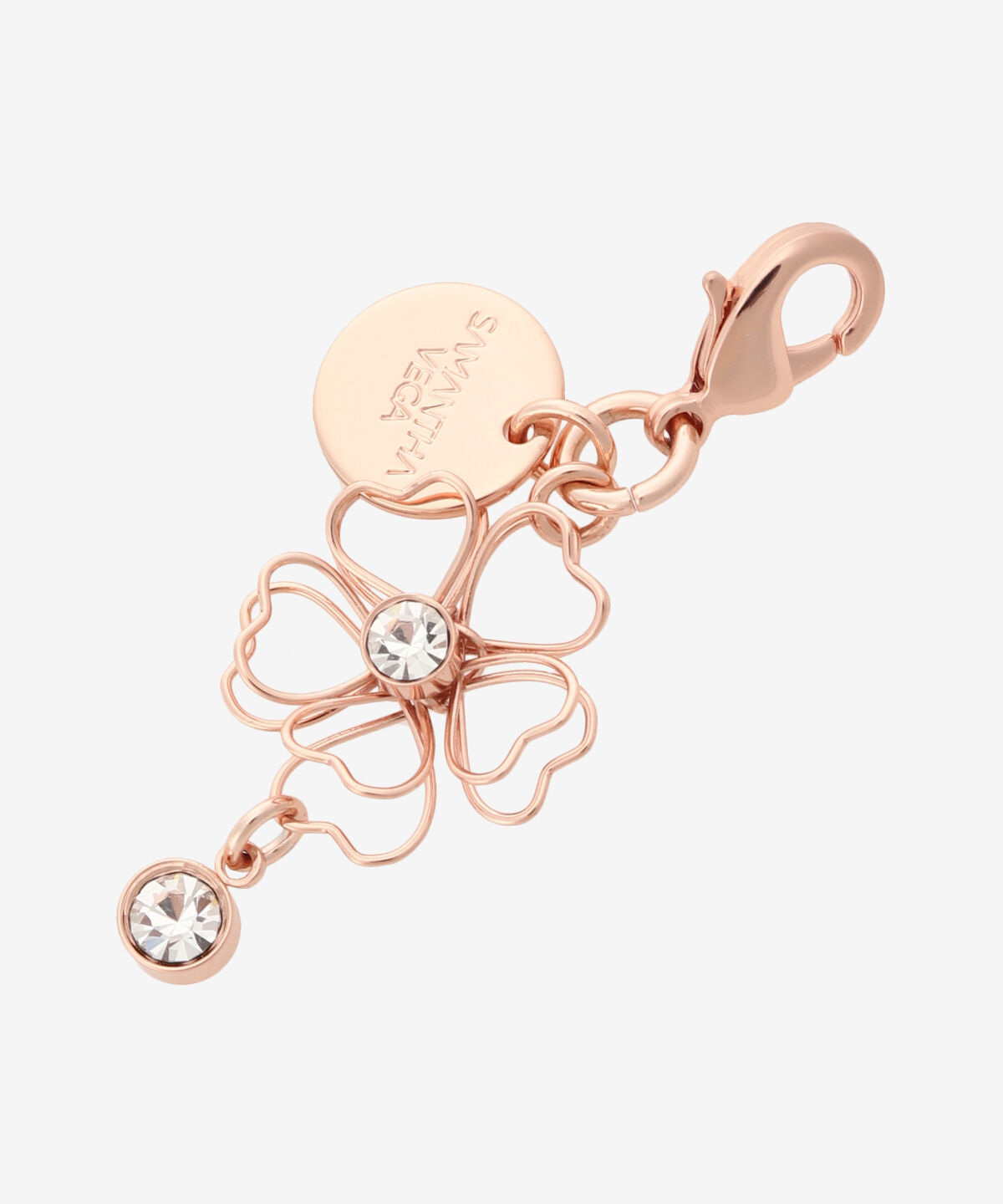 Samantha Vega「フラワーファスナーチャーム」|チャーム・キーホルダー|ピンク