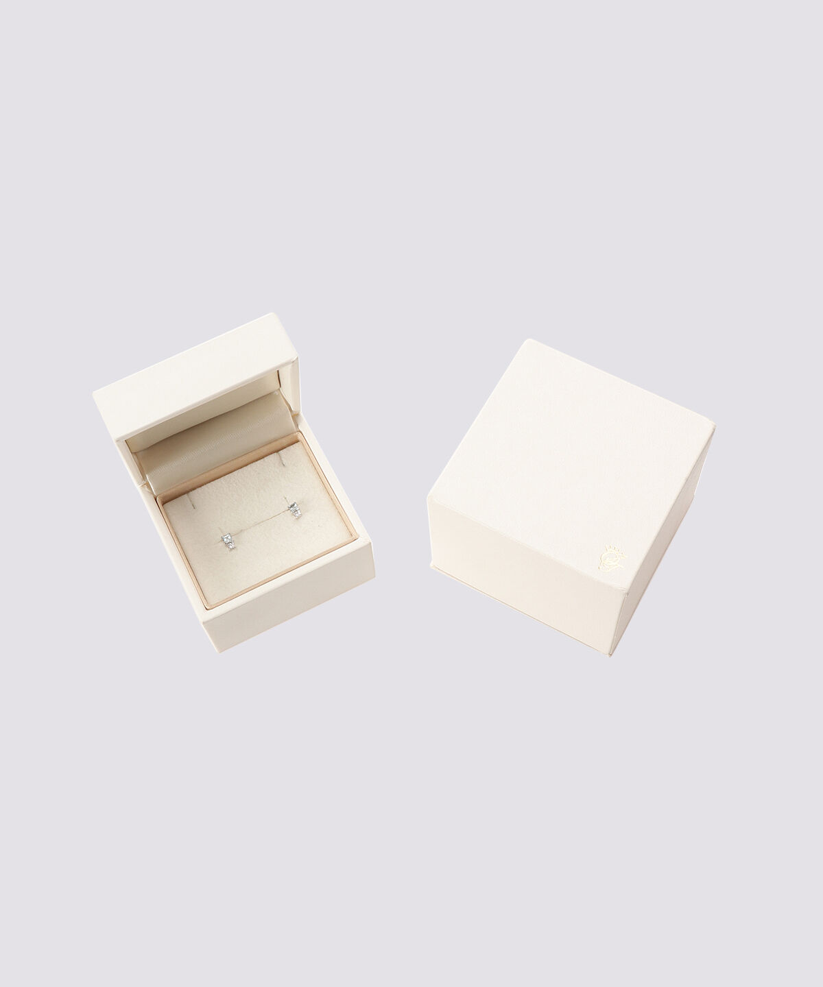 newme by Samantha Thavasa「K10 WG　スクエアストーンピアス ≪3月 誕生石≫」|ピアス|