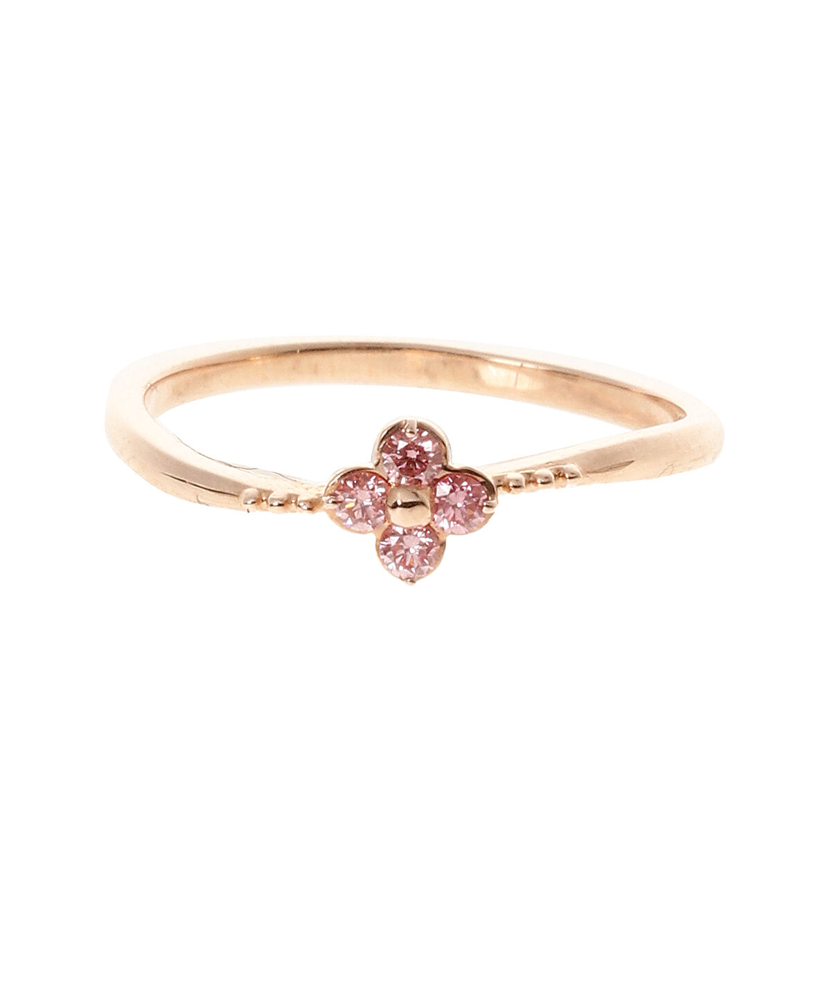 Samantha Tiara「K10 PG ラボグロウンダイヤモンド　フラワーリング」|リング|