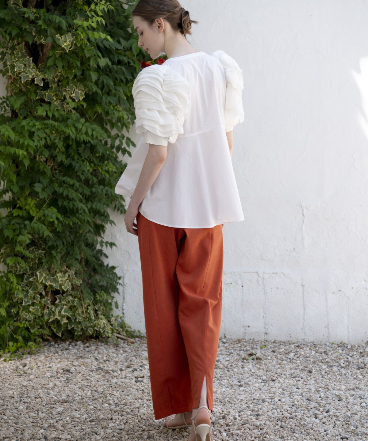 アンドクチュール「バックスリットワイドパンツ」|その他|