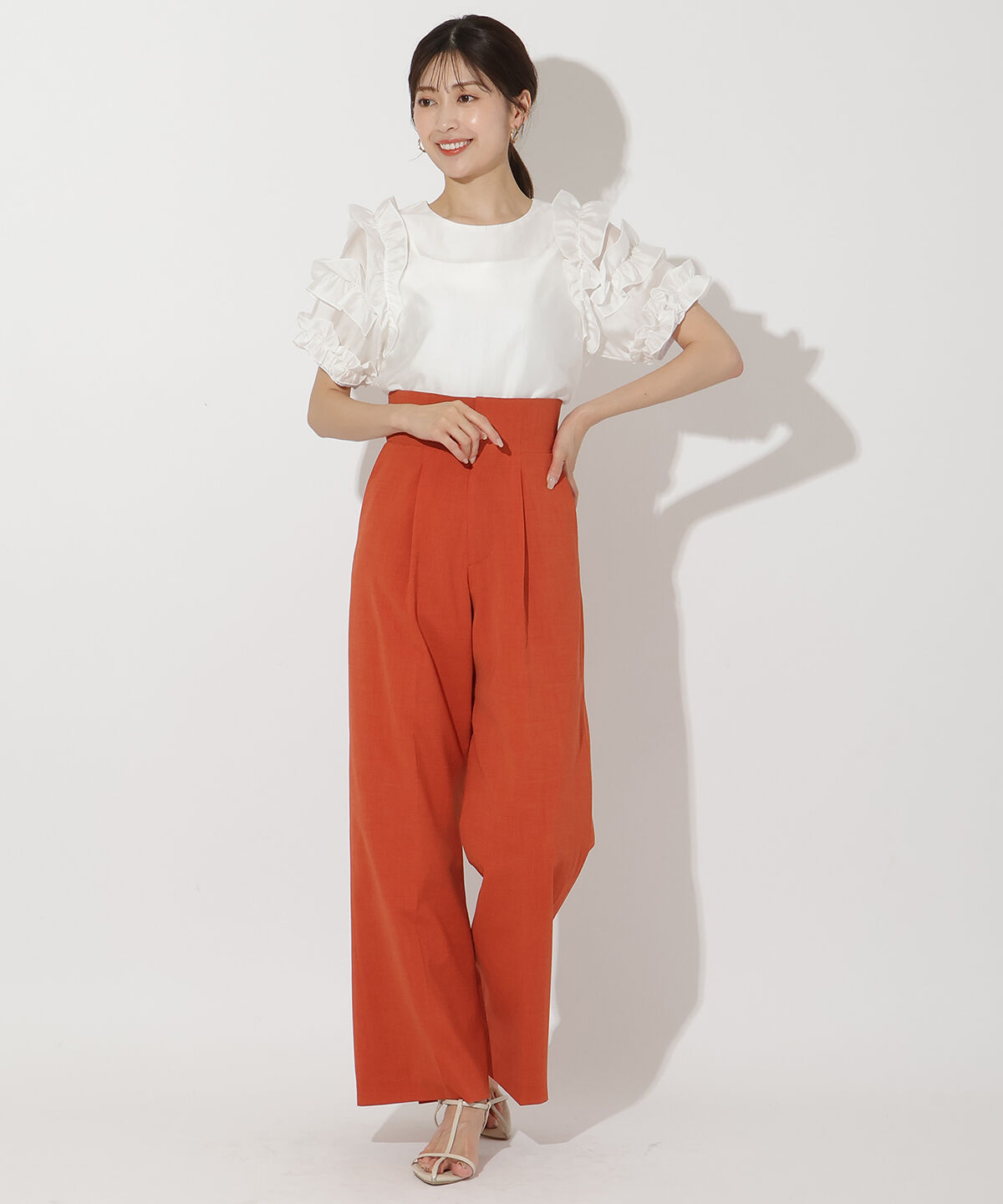 アンドクチュール「バックスリットワイドパンツ」|その他|