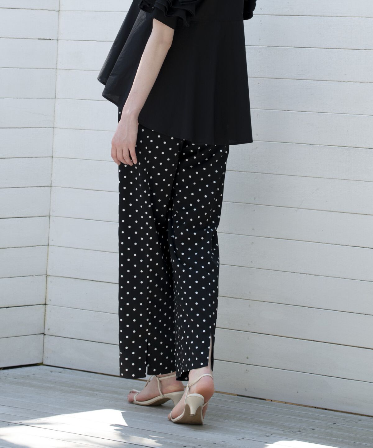 アンドクチュール「バックスリットワイドパンツ」|その他|