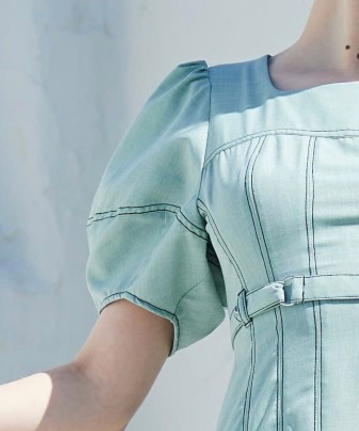 アンドクチュール「コルセットパフスリーブワンピース」|ワンピース|