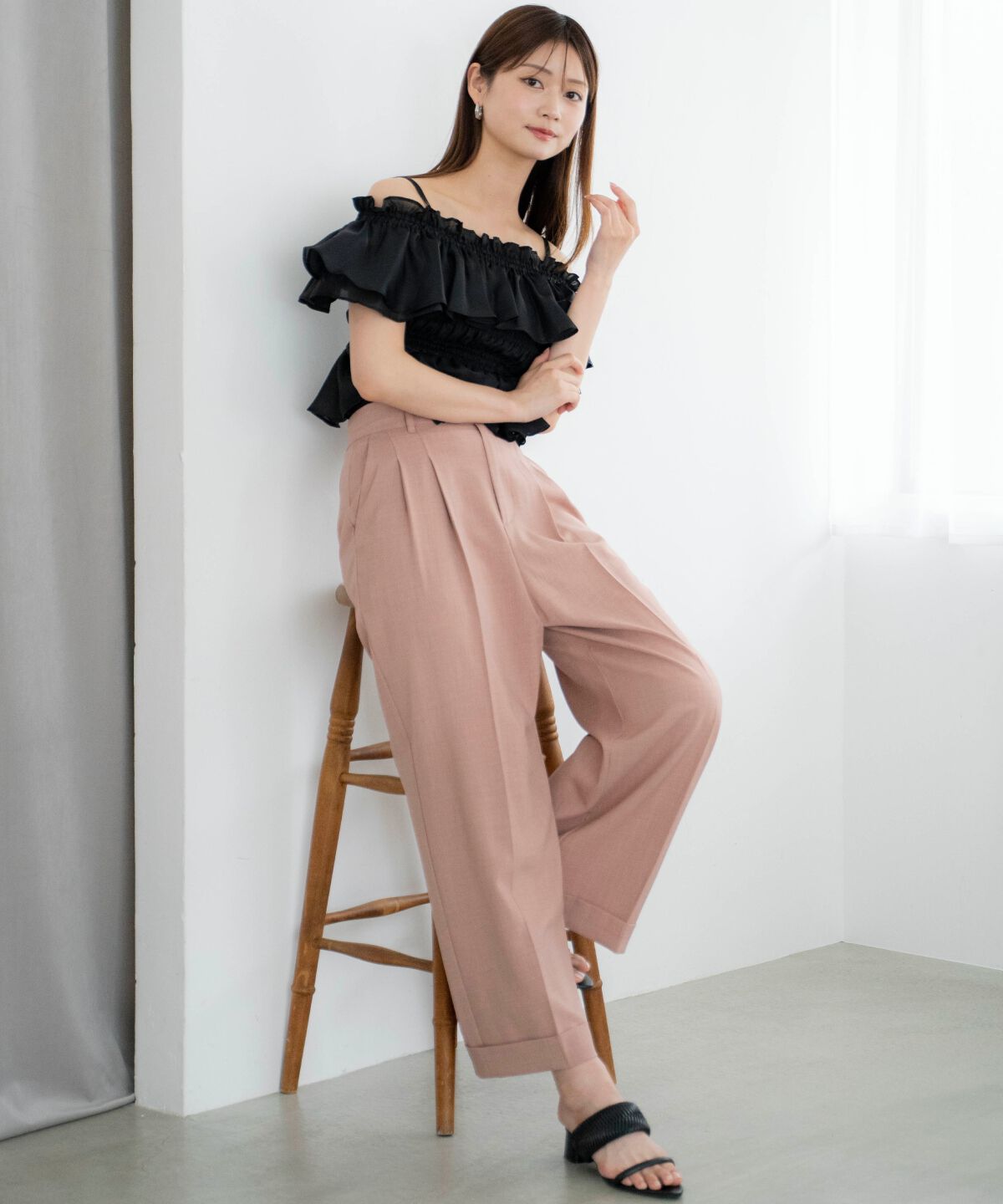 アンドクチュール「2タックワイドパンツ」|その他|