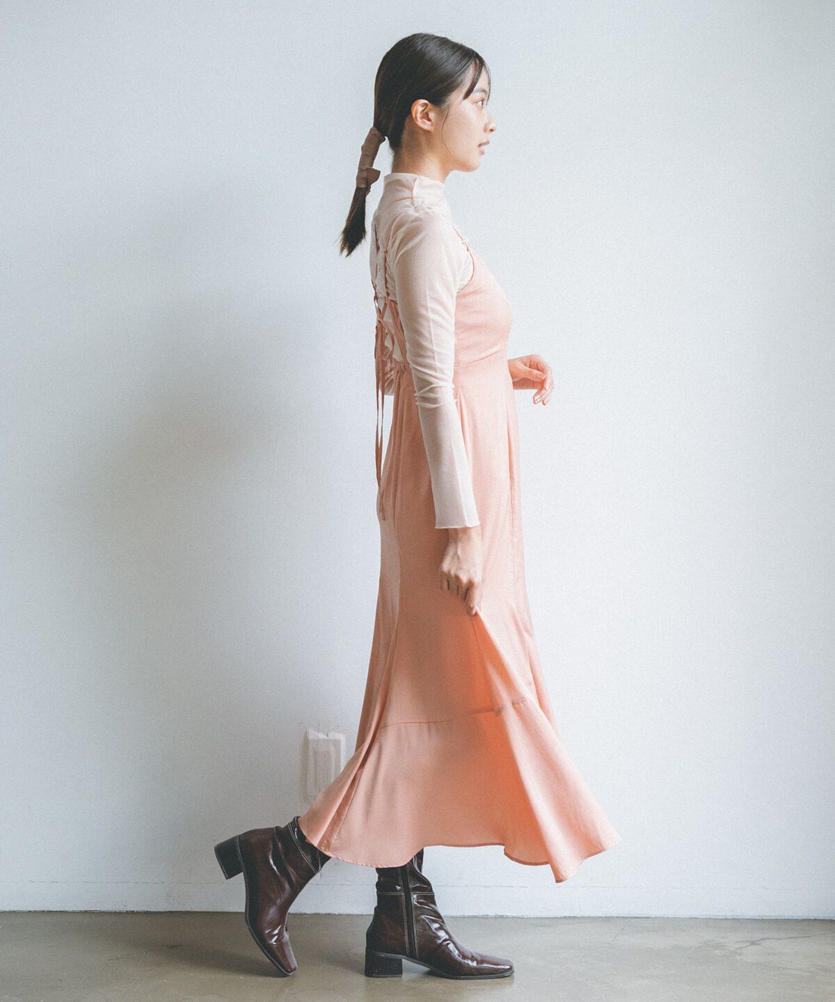 REDYAZEL「シアートップス&times;キャミワンピースセット」|ワンピース|