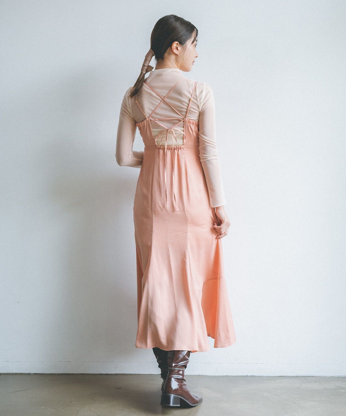 REDYAZEL「シアートップス&times;キャミワンピースセット」|ワンピース|