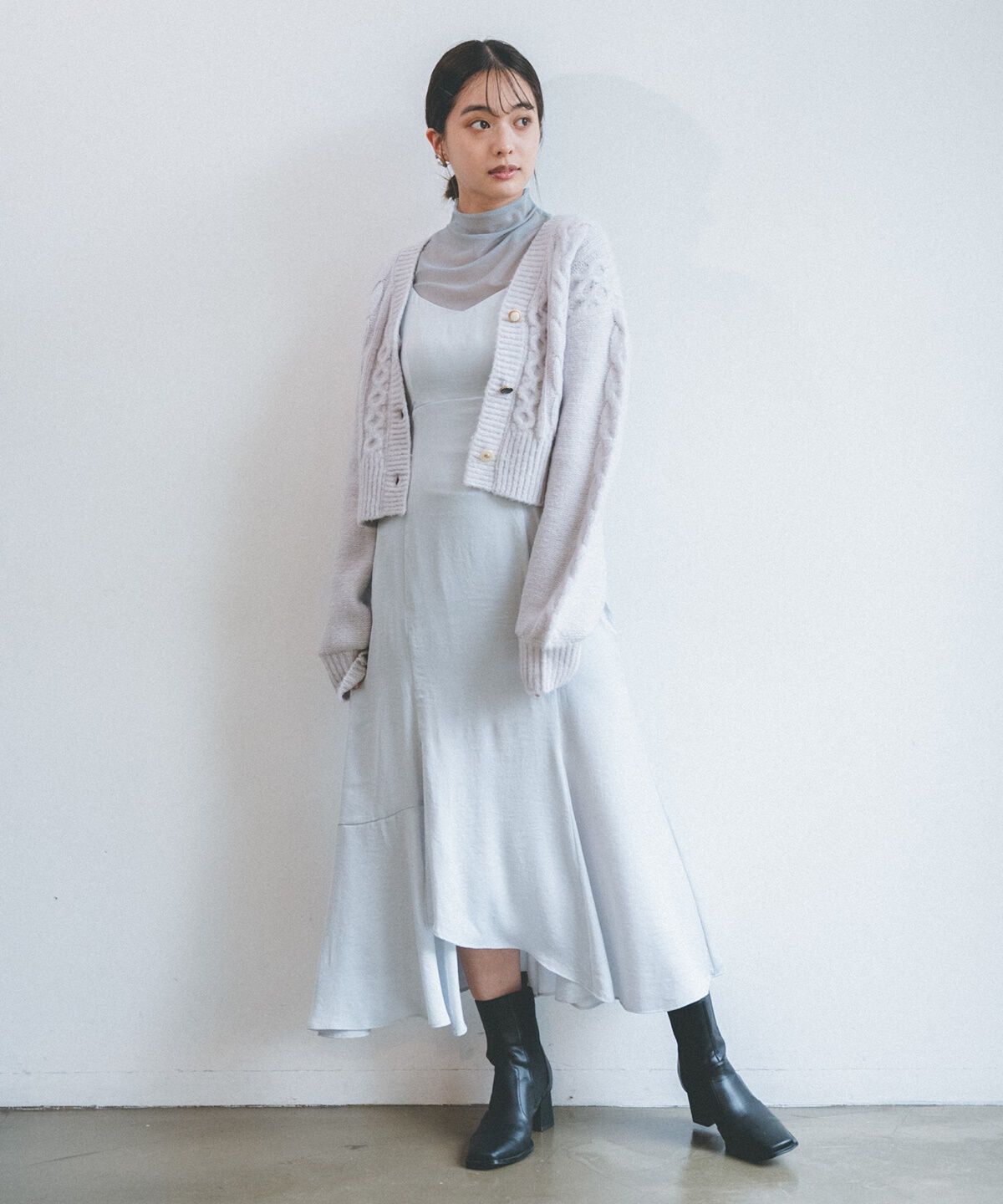 REDYAZEL「シアートップス&times;キャミワンピースセット」|ワンピース|