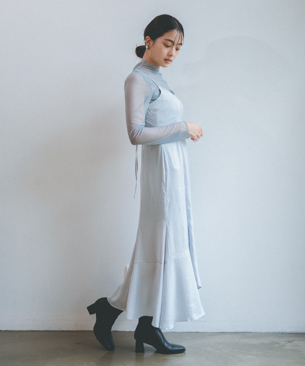 REDYAZEL「シアートップス&times;キャミワンピースセット」|ワンピース|