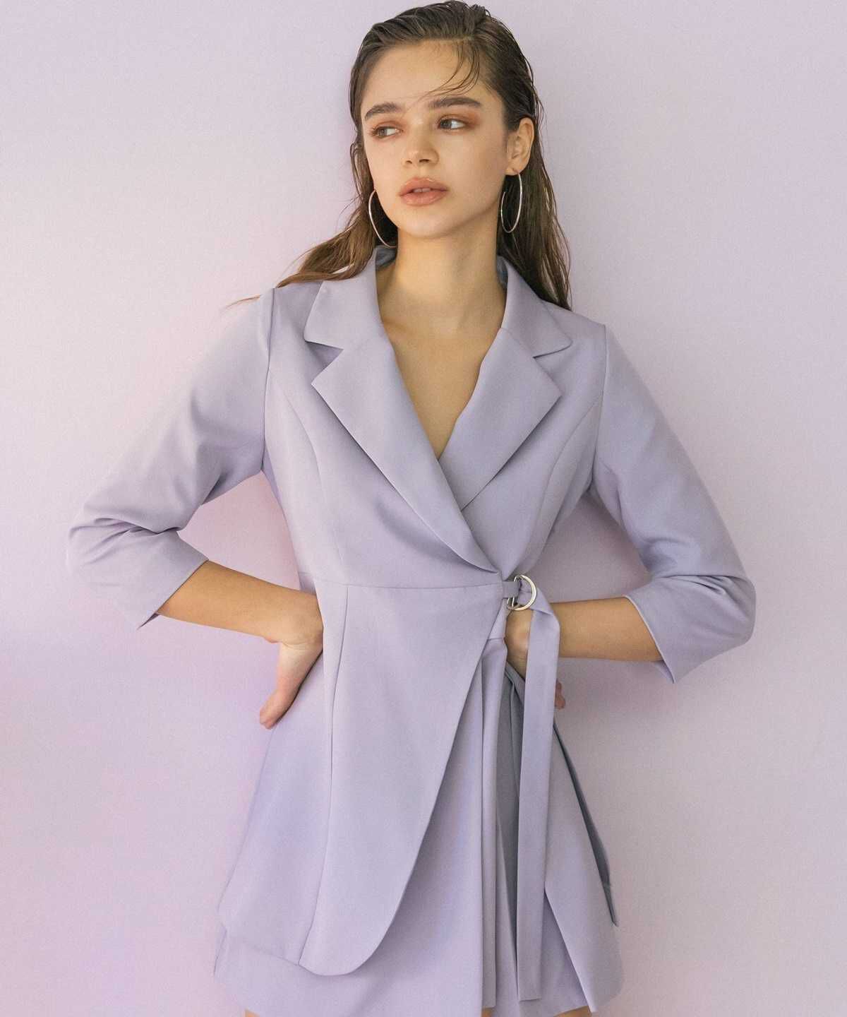 REDYAZEL「アシメテーラージャケットワンピース」|ワンピース|