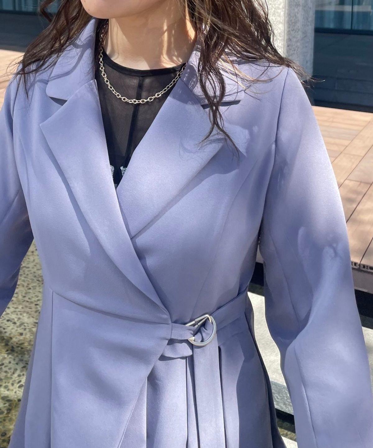 REDYAZEL「アシメテーラージャケットワンピース」|ワンピース|