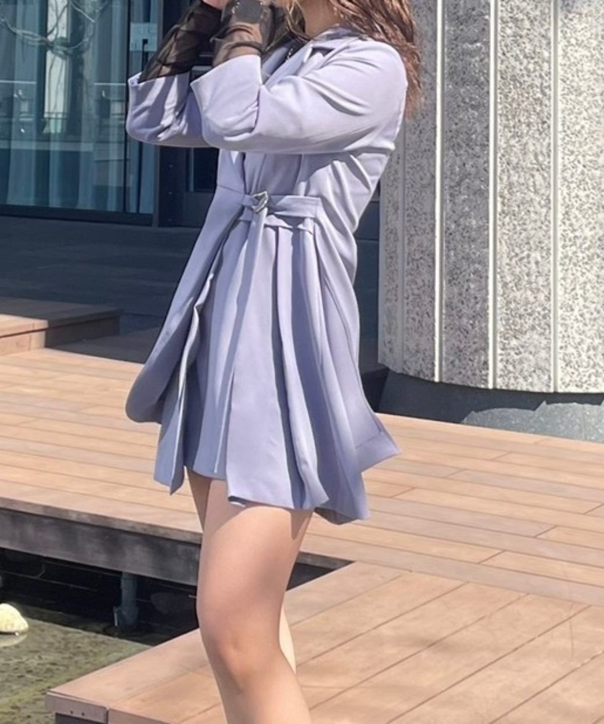 REDYAZEL「アシメテーラージャケットワンピース」|ワンピース|