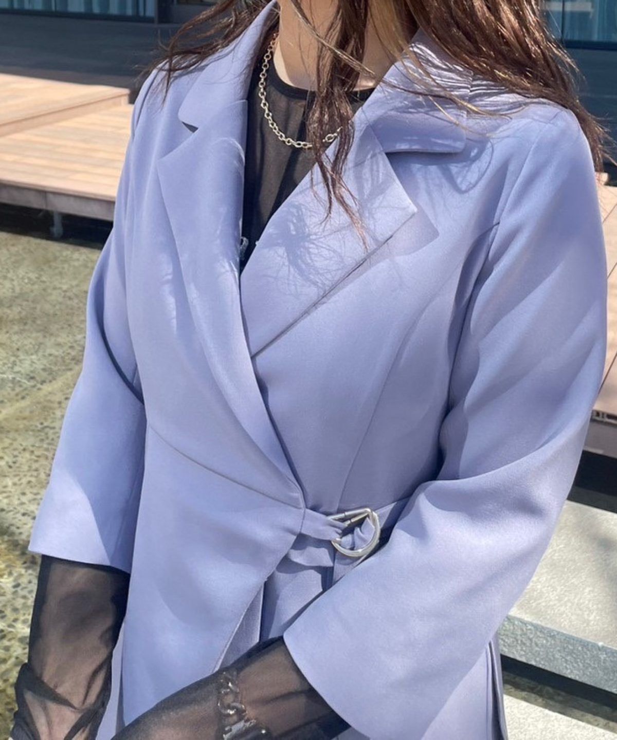 REDYAZEL「アシメテーラージャケットワンピース」|ワンピース|