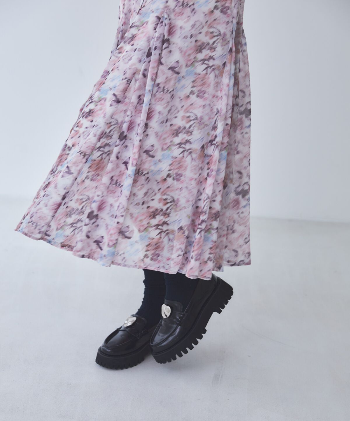 REDYAZEL「水彩フラワープリントワンピース」|ワンピース|