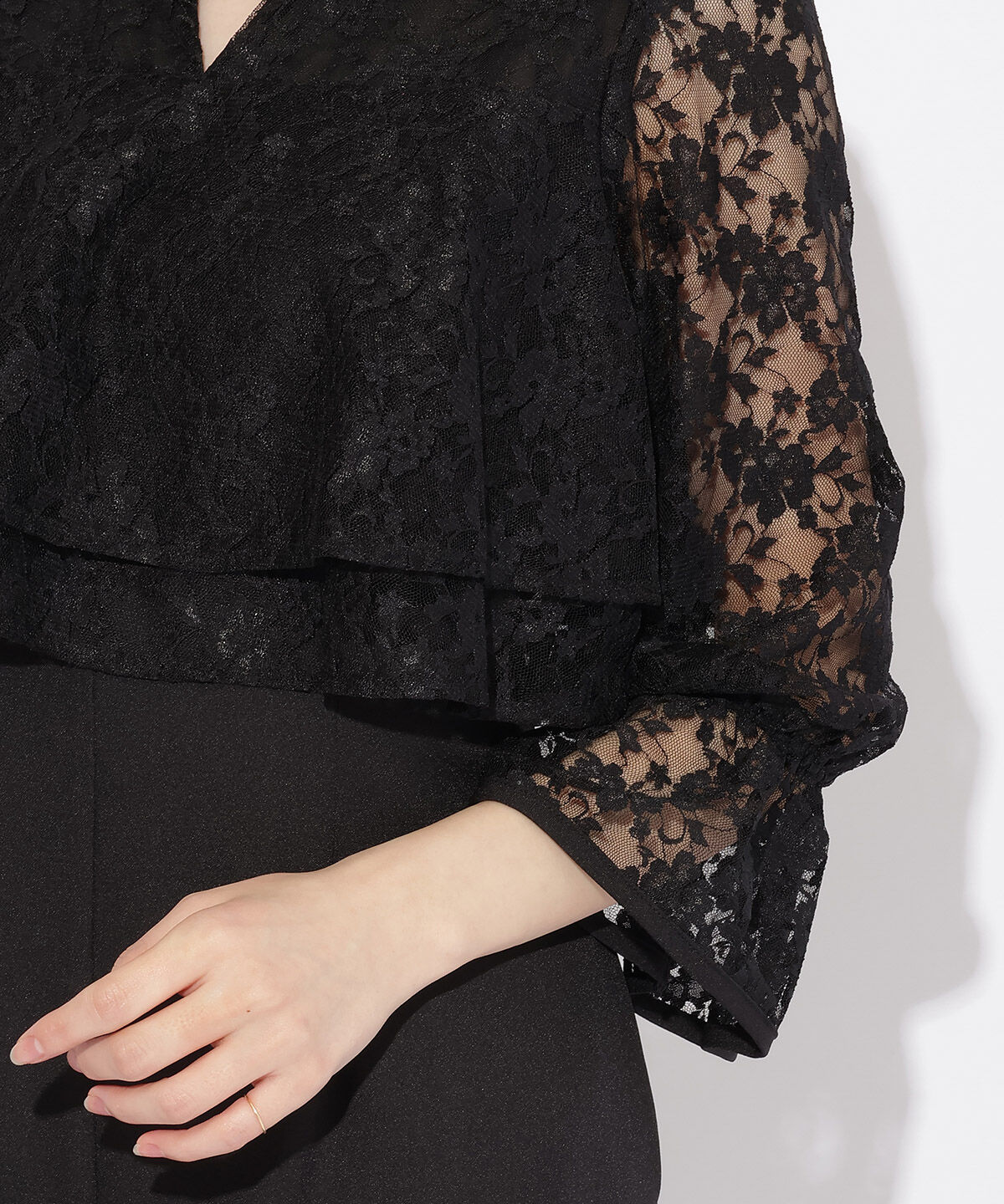 WILLSELECTION「レースレイヤードオールインワン」|ドレス|