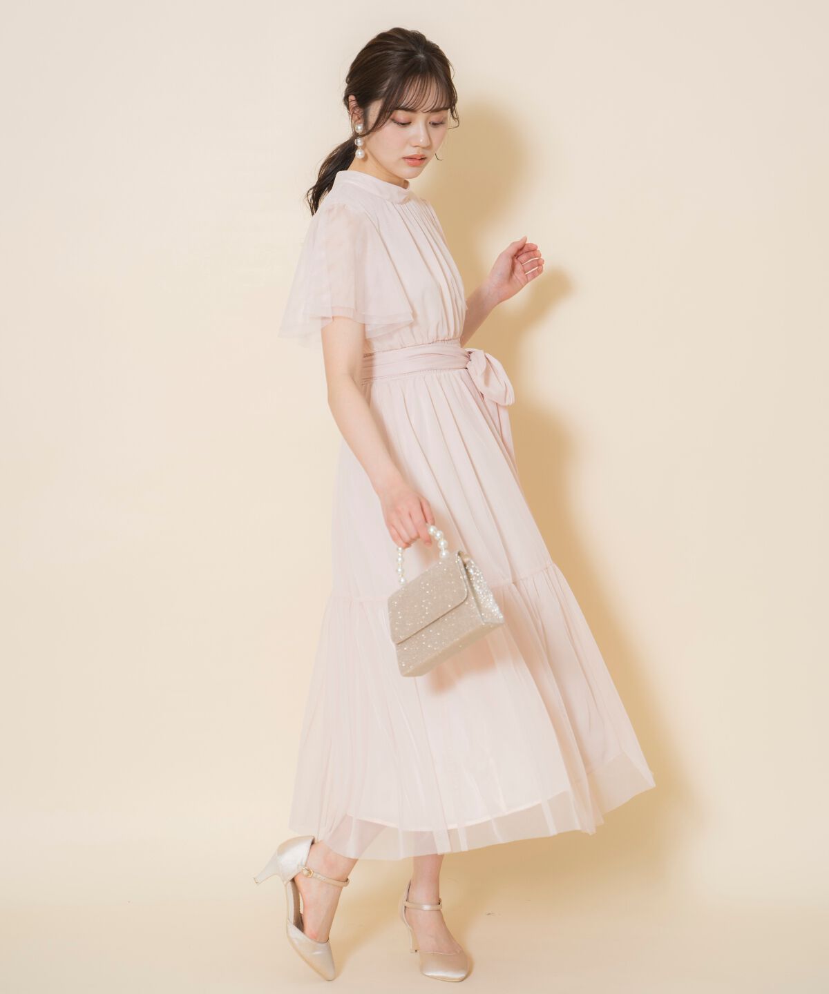 WILLSELECTION「チュールティアードドレス」|ドレス|