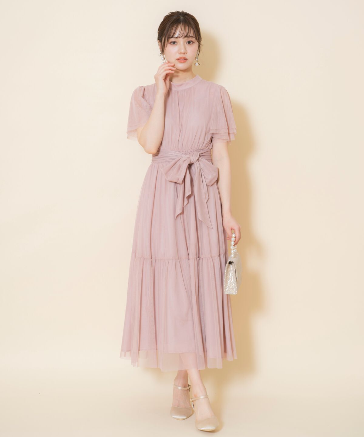 WILLSELECTION「チュールティアードドレス」|ドレス|
