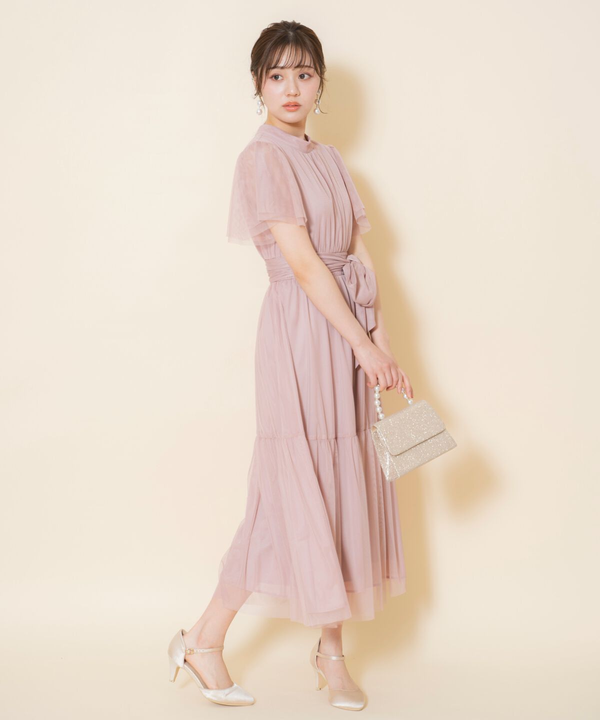 WILLSELECTION「チュールティアードドレス」|ドレス|