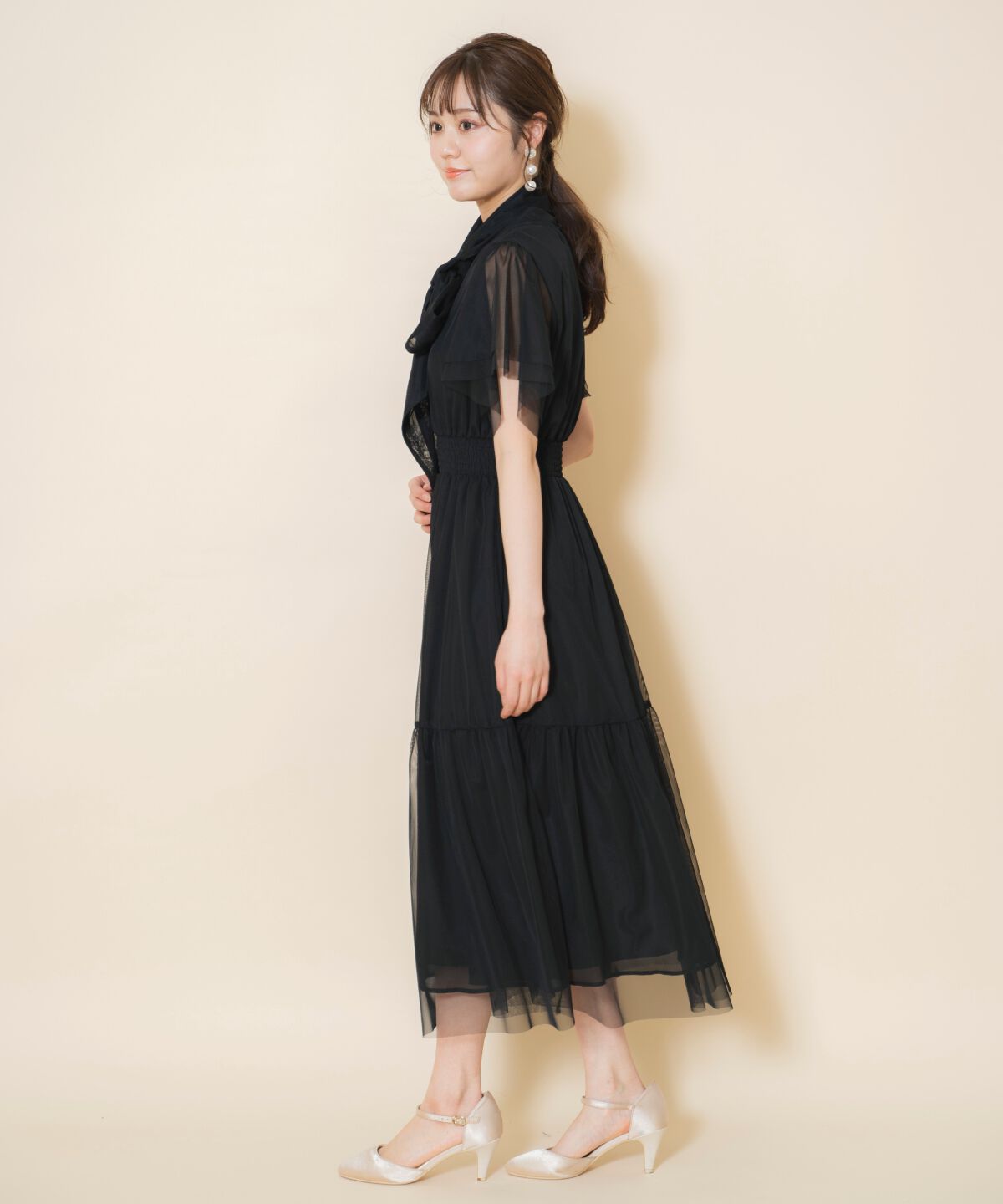 WILLSELECTION「チュールティアードドレス」|ドレス|