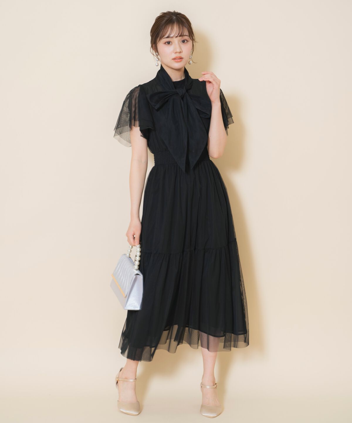 WILLSELECTION「チュールティアードドレス」|ドレス|