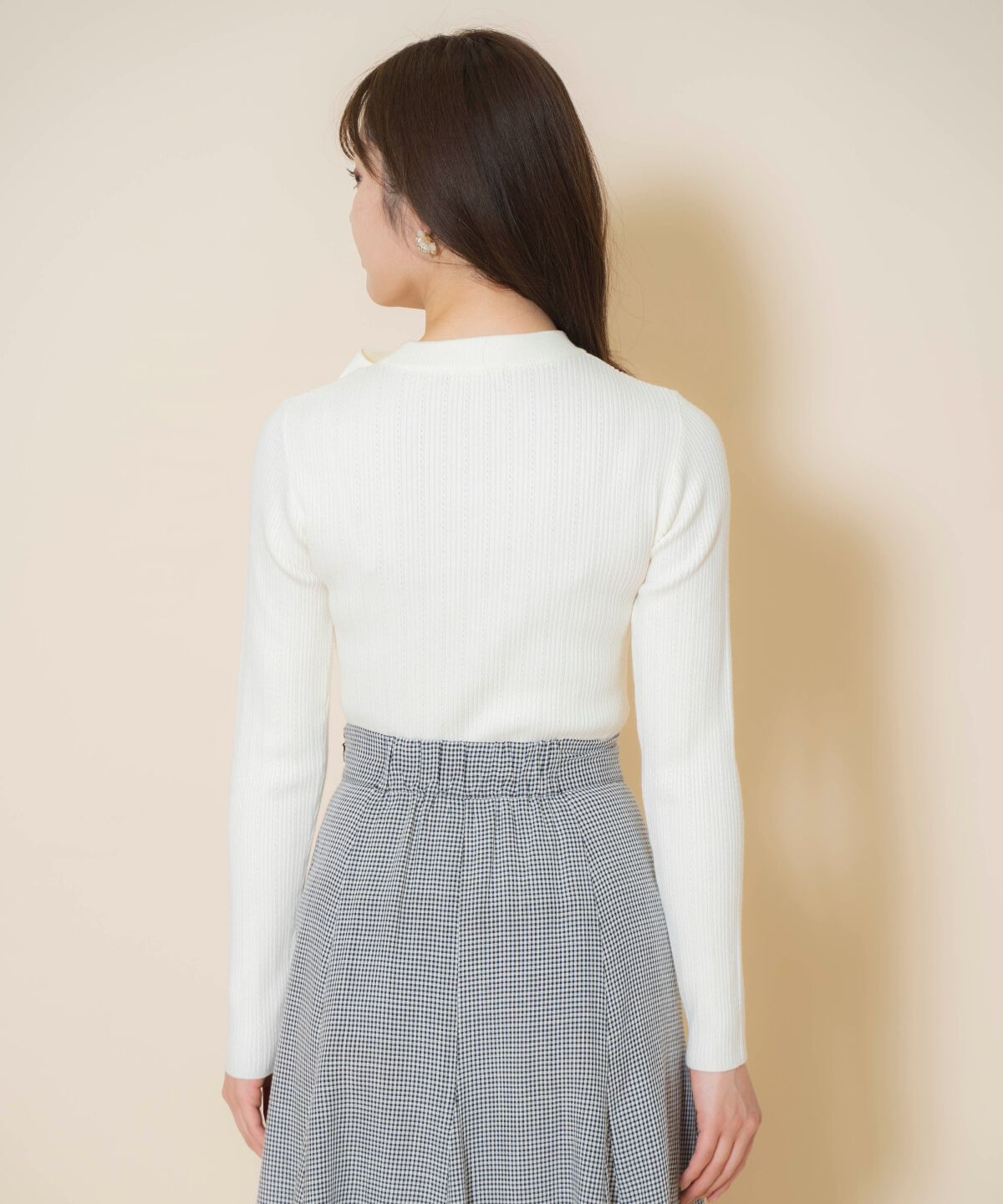 WILLSELECTION「アシメリボンプルオーバー」|ニット・セーター|