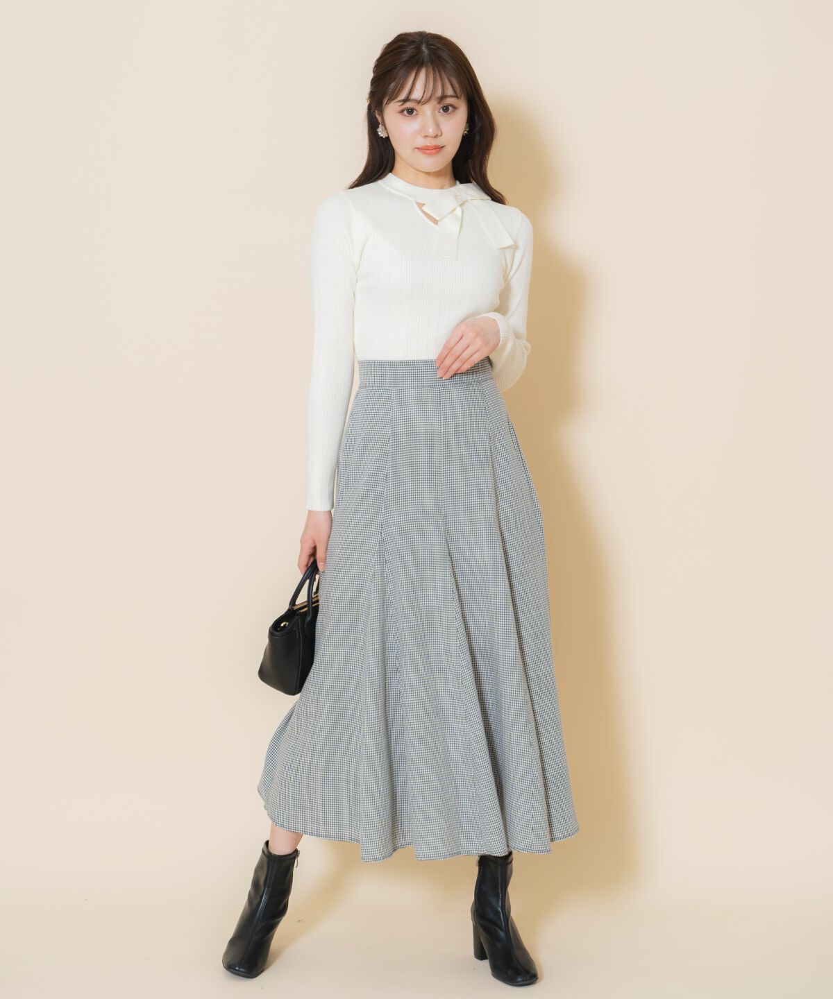 WILLSELECTION「アシメリボンプルオーバー」|ニット・セーター|