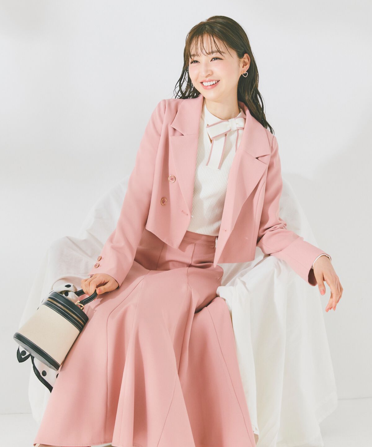 WILLSELECTION「アシメリボンプルオーバー」|ニット・セーター|