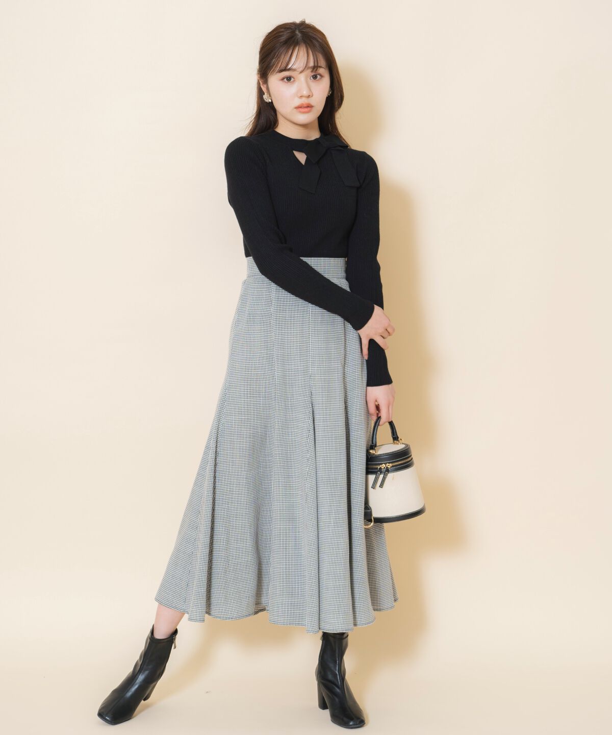 WILLSELECTION「アシメリボンプルオーバー」|ニット・セーター|