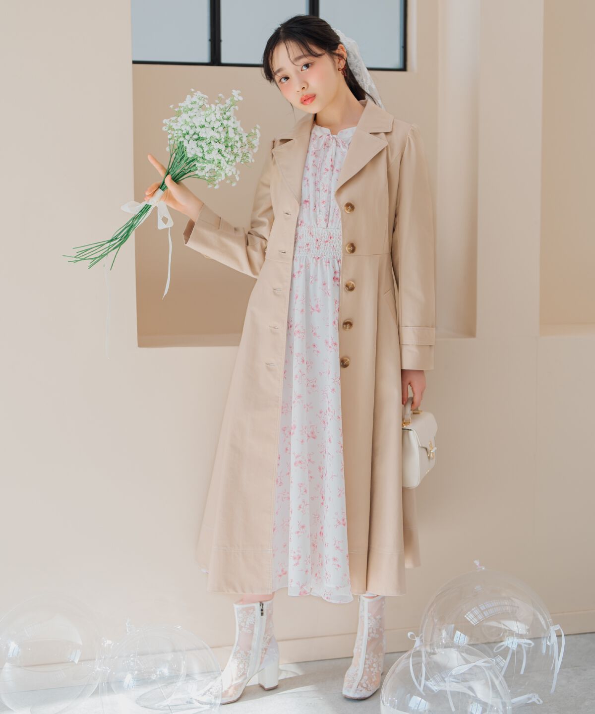 WILLSELECTION「シングルトレンチドレスコート」|トレンチコート|