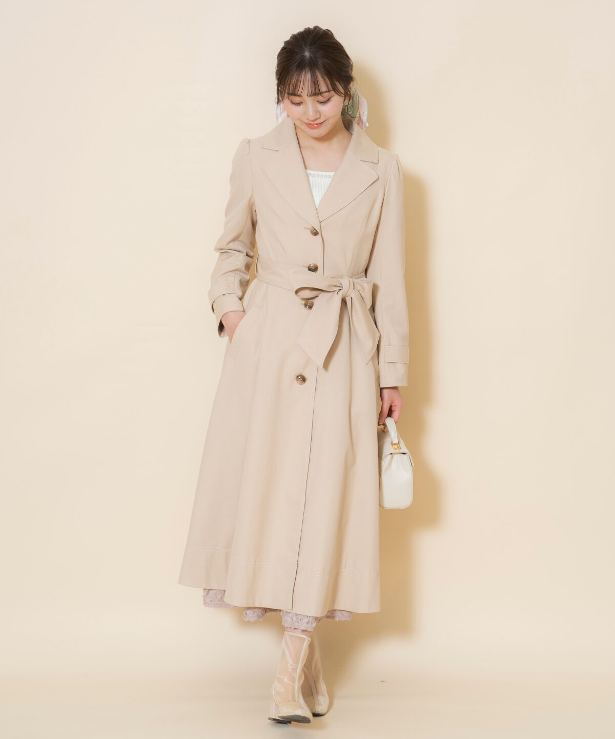 WILLSELECTION「シングルトレンチドレスコート」|トレンチコート|