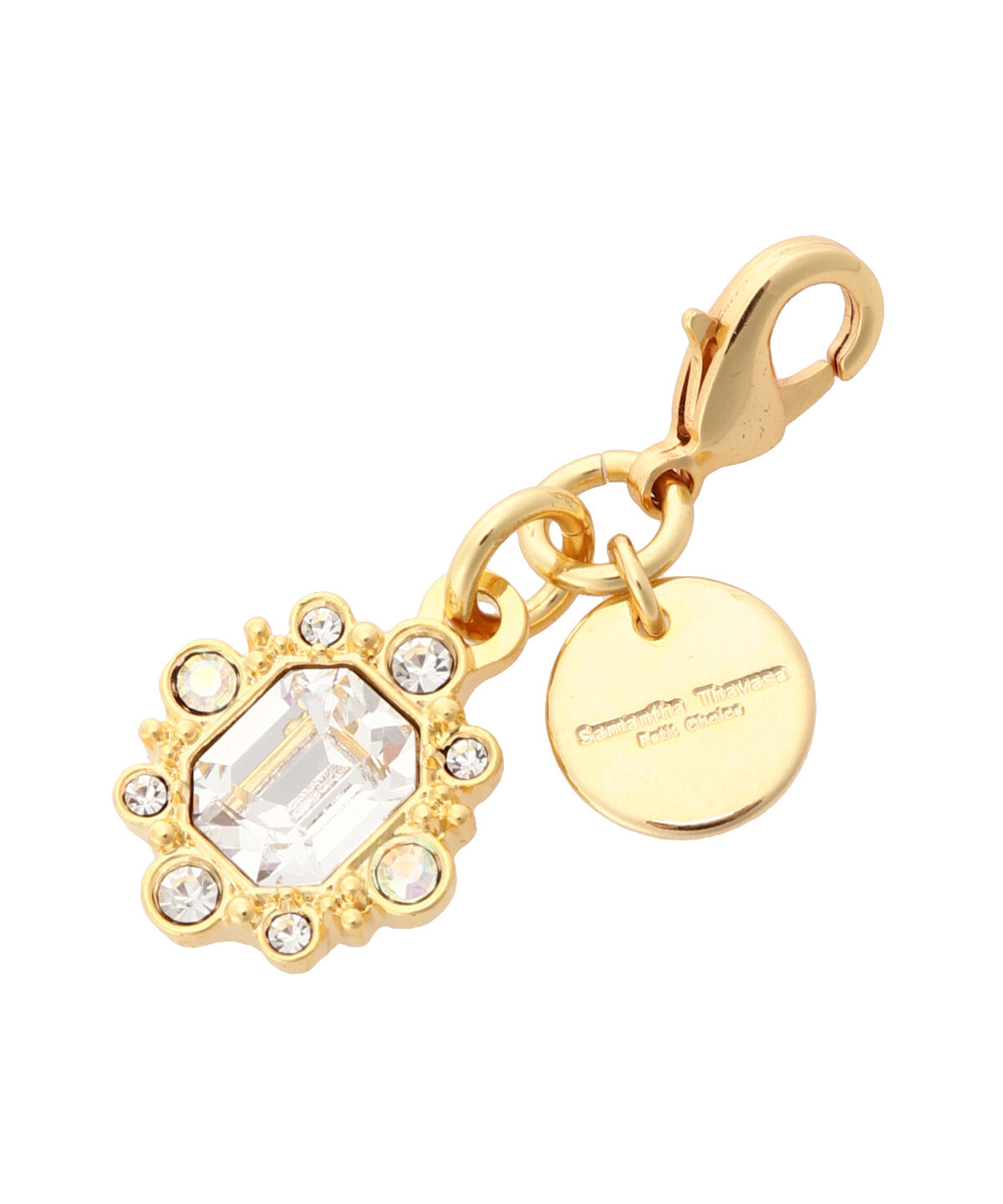 Samantha Thavasa Petit Choice「スクエアビジューファスナーチャーム」|チャーム・キーホルダー|クリア