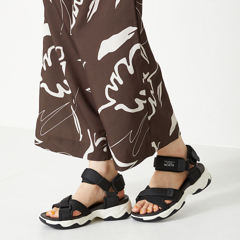 ORiental TRaffic「【アウトレット価格】クロスベルトスポーツサンダル/OT3209 スポサン 売れてる 人気 トレンド」|サンダル|BLACK