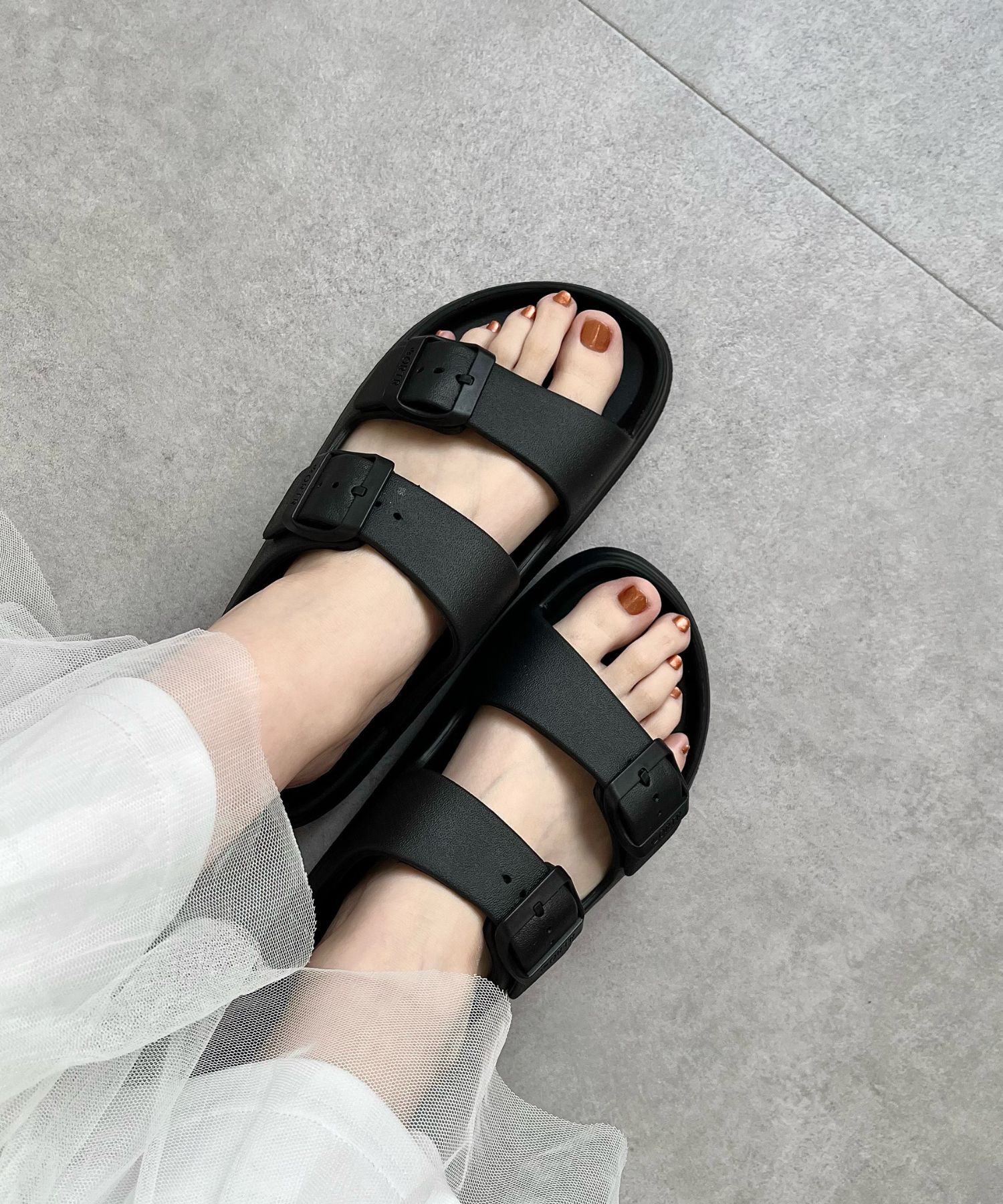 ORiental TRaffic「【リカバリーサンダル】ダブルベルト厚底サンダル/OT3220 軽量 フィット 人気 トレンド 厚底 サンダル」|サンダル|