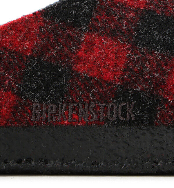 BIRKENSTOCK「【ビルケンシュトック】ツェルマット シアリング/プレイドレッド フェルト/ルームシューズ メンズ」|サンダル|