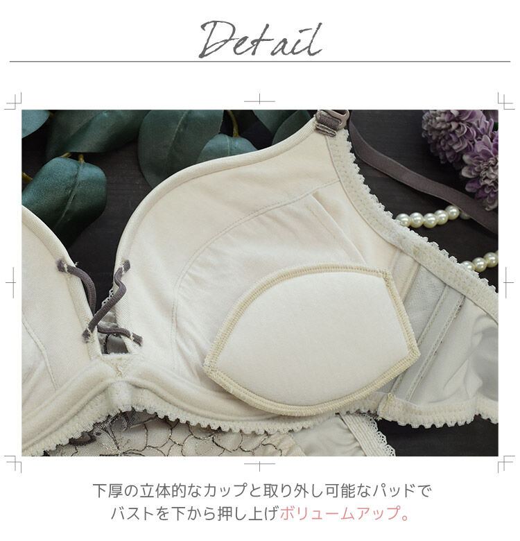 intesucre「アンテシュクレ L wire Bra ブラジャー単品 B-F/65-75 IBT380」|インナー|
